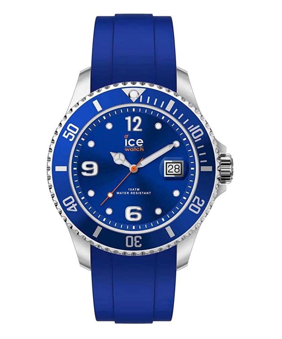This watch is great with both casual and dressy wear, this watch will always attract attention to your wrist! Comes with a Turnable bezel -The watch has a Calendar function: Date, Luminous Hands, Luminous Numbers High quality 21 cm length and 22 mm width. Blue Silicone strap with a Buckle. Case diameter: 48 mm, case thickness: 14 mm, case colour: Silver and dial colour: Blue Water resistant: 10 bars -Weight: 120 g The watch is delivered in an original gift box and has a warranty of 2 years