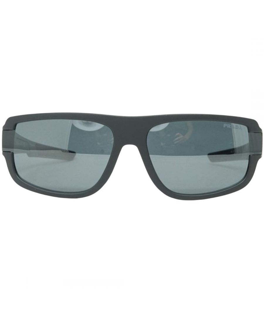 Prada Sport PS03WS UFK07G Black Sunglasses. Lens Width = 66mm. Nose Bridge Width = 17mm. Arm Length = 145mm. Sunglasses, Sunglasses Case, Cleaning Cloth and Care Instructions all Included. 100% Protection Against UVA & UVB Sunlight and Conform to British Standard EN 1836:2005