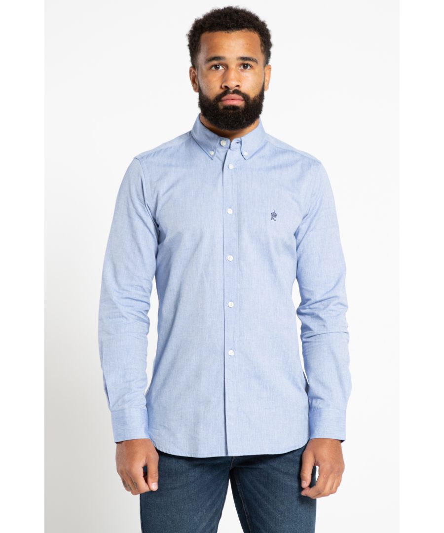 This long sleeve, button-down Oxford shirt from French Connection is a wardrobe staple. Features French Connection branding logo, button-down collar, and button cuffs. Made from cotton fabric to ensure high quality and comfortable wear.