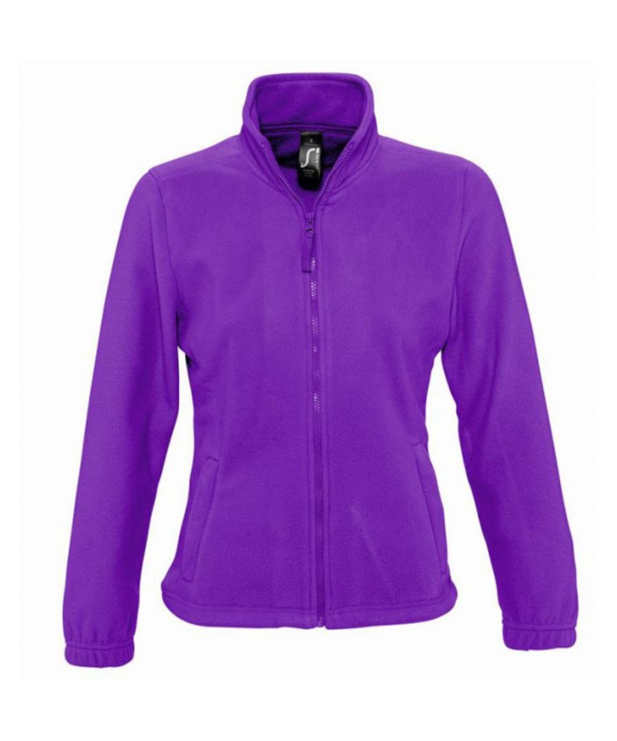 Image for SOLS Womens/Ladies North Full Zip Fleece Jacket (Dark Purple)