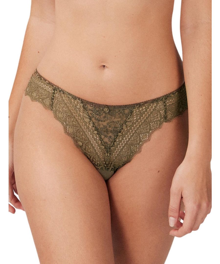  Womens 01151 Cassiopee Thong - Green - Size 8 UK