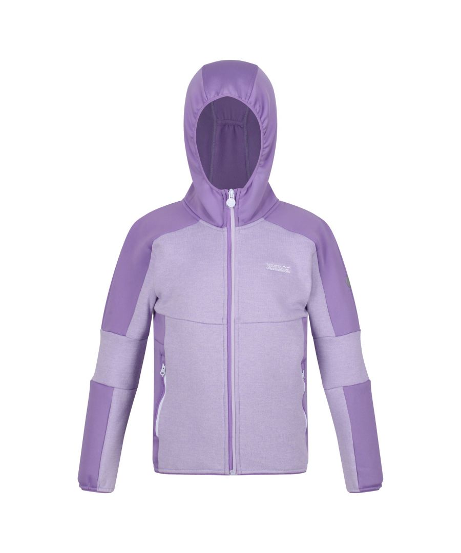 Image for Regatta Childrens/Kids Dissolver V Full Zip Fleece Jacket (Pastel Lilac/Light Amethyst)