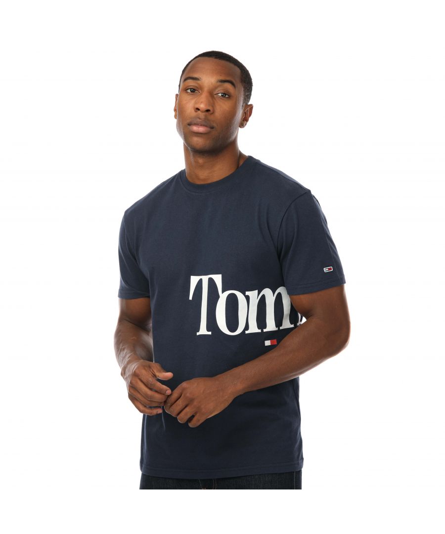 Tommy Hilfiger TJM opvallend T-shirt voor heren, marineblauw