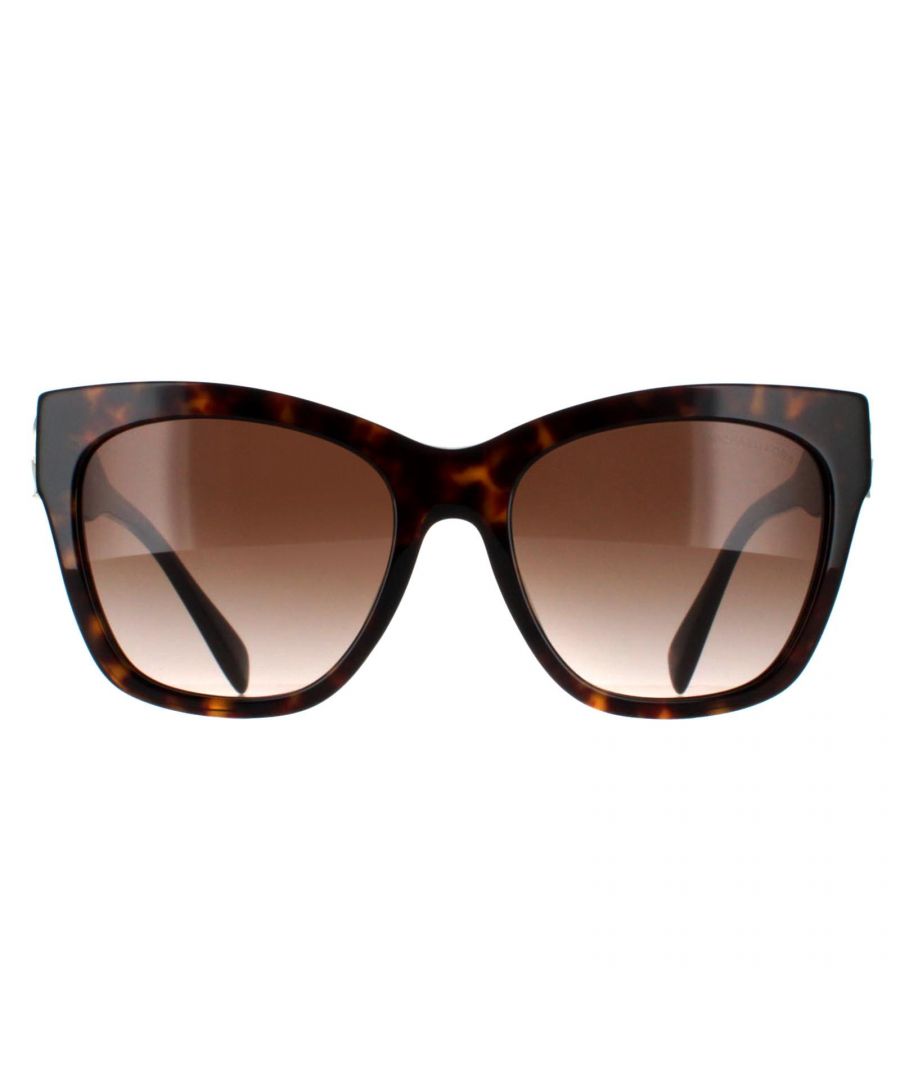 Michael Kors Cat Eye Womens Dark Tortoise Brown Gradient MK2182U Empire Square - One Size