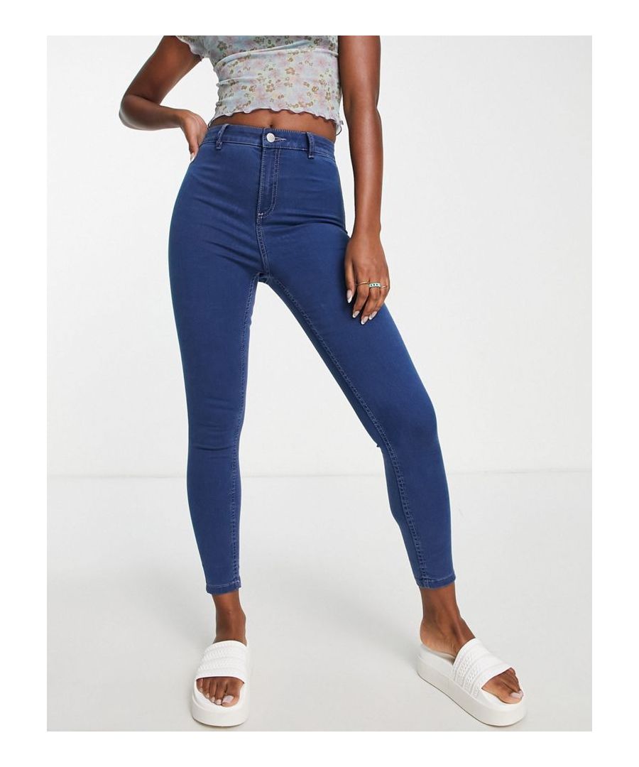 Jeans by Miss Selfridge Wear, wash, repeat High rise Belt loops Two back pockets Super-skinny fit Sold by Asos