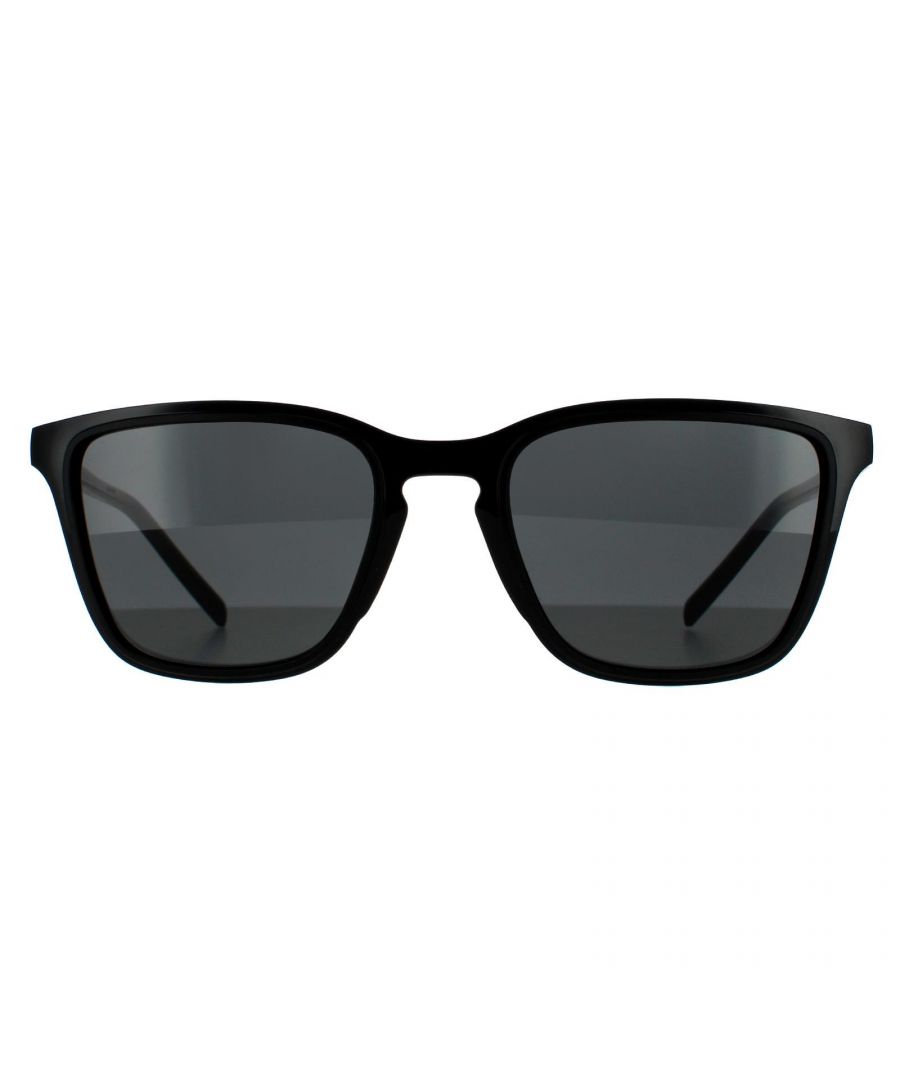 Dolce & Gabbana Square Mens Black Dark Grey Sunglasses Dolce & Gabbana are an elegant square shaped design made from lightweight acetate. The  Dolce & Gabbana branding features on the temples for authenticity.
