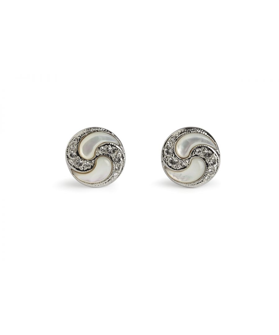 Image for Simon Carter Swirl Mother of Pearl Cufflinks