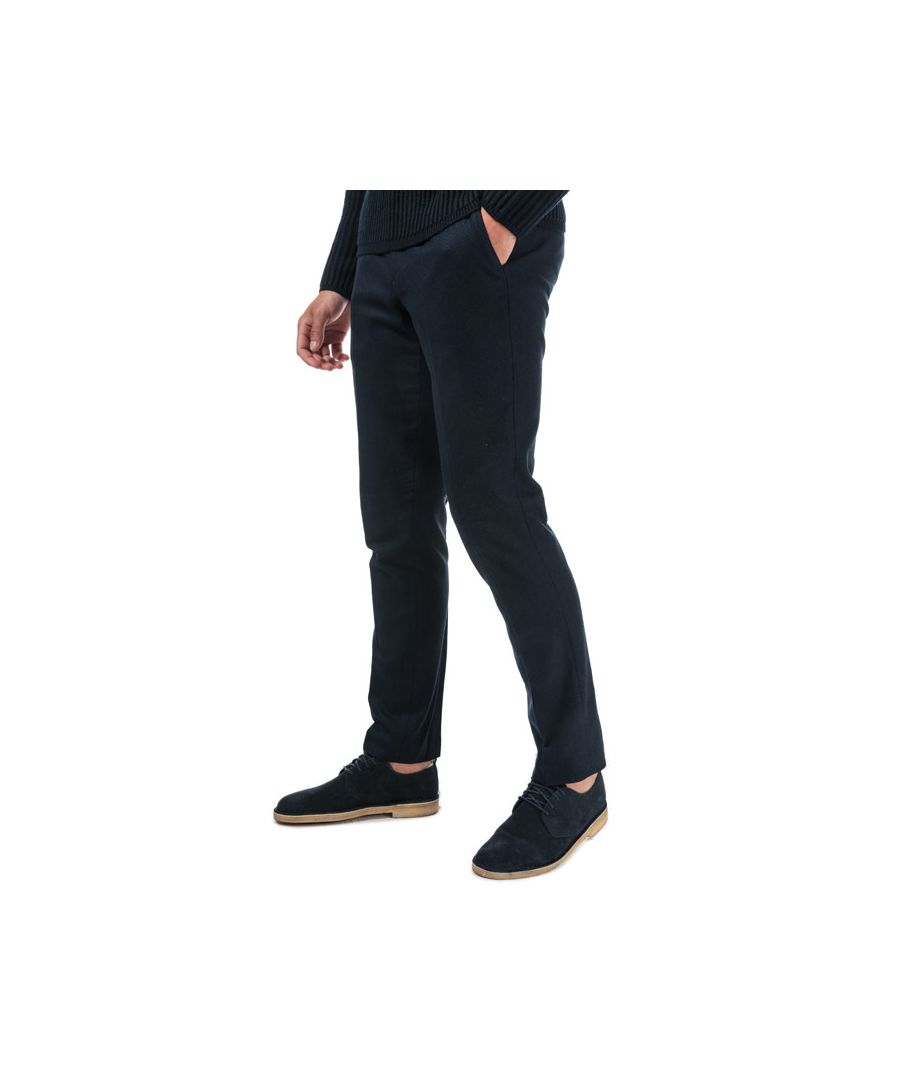 Image for Ted Baker Glentro Textured Wool Trousers, Navy