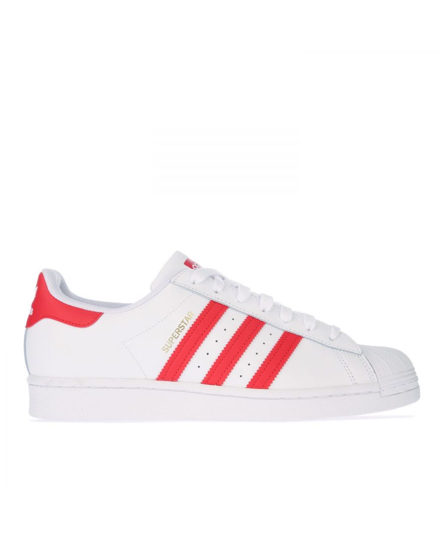 adidas red stripe trainers