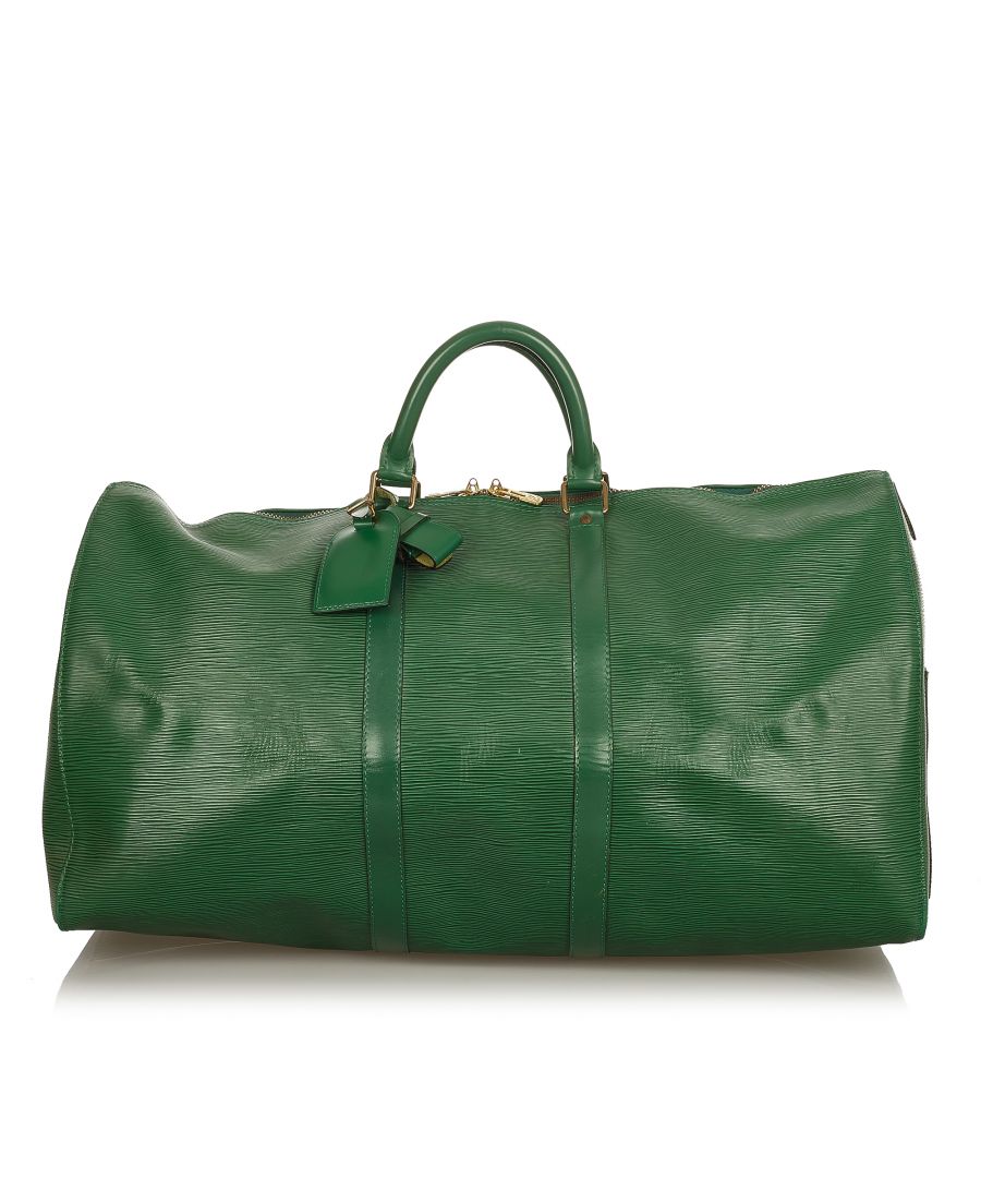 Image for Vintage Louis Vuitton Epi Keepall 55 Green