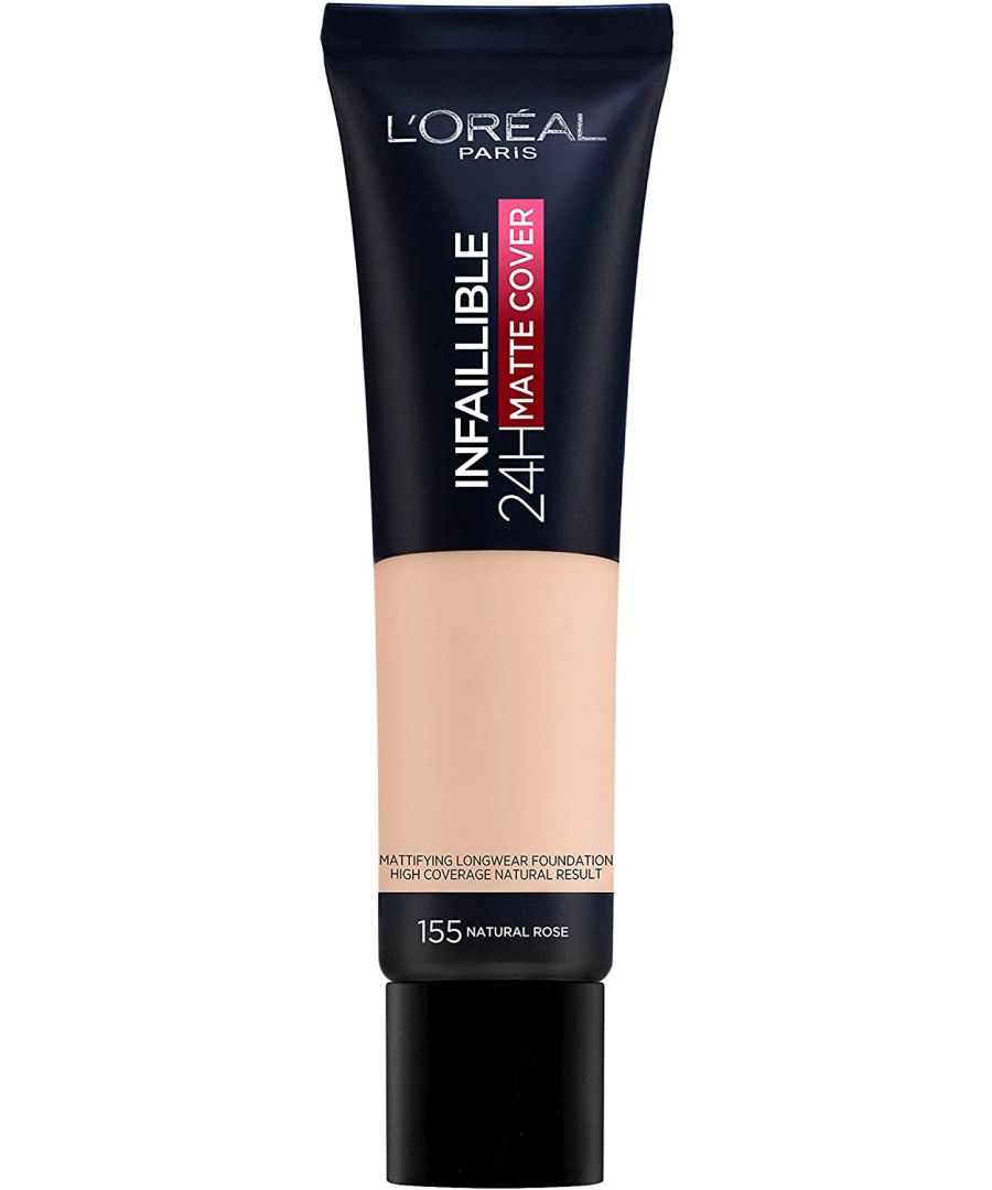 Image for New L'Oreal Infallible 24H Matte Cover Foundation 30ml - 155 Natural Rose