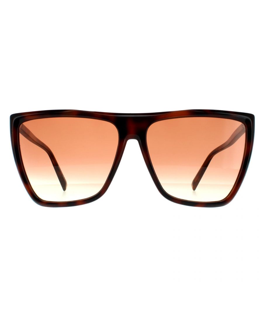 Givenchy Square Womens Dark Havana  Brown Gradient  GV7181/S are a rectangular style crafted from lightweight acetate. The Givenchy logo is engraved on the hinges for brand authenticity