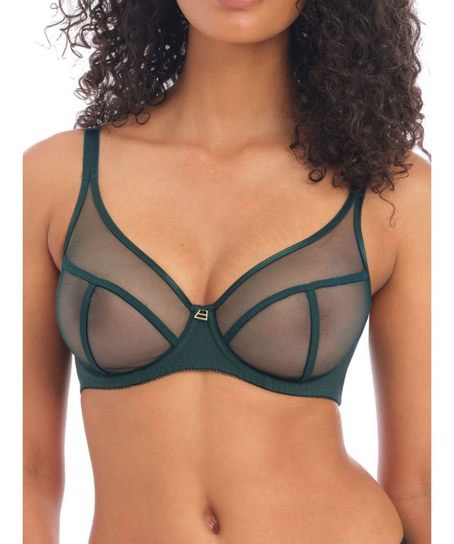 Freya Snapshot will add a little luxury to your lingerie drawer. This bra has a underwire for support and sheer mesh cups.