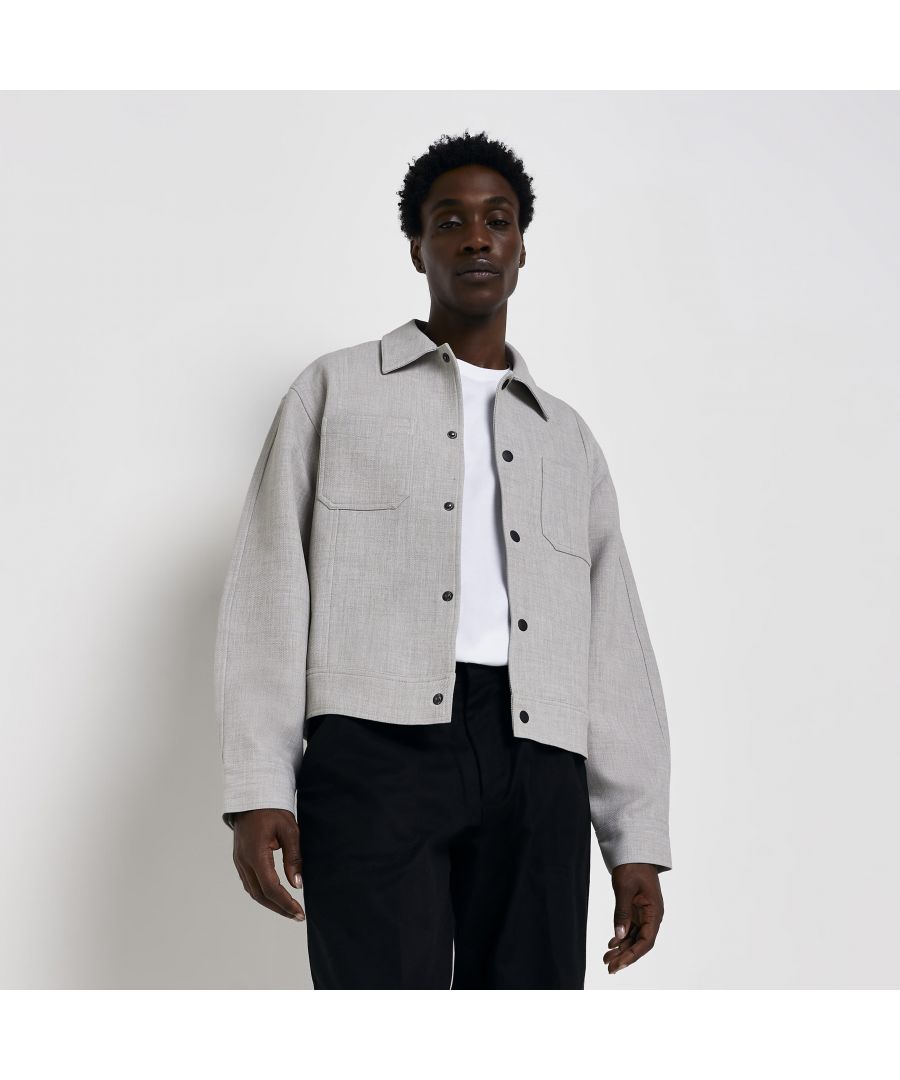 > Brand: River Island > Gender: Mens > Colour: Grey > Season: Autumn/Winter > Material: Cotton > Material Composition: 100% Cotton