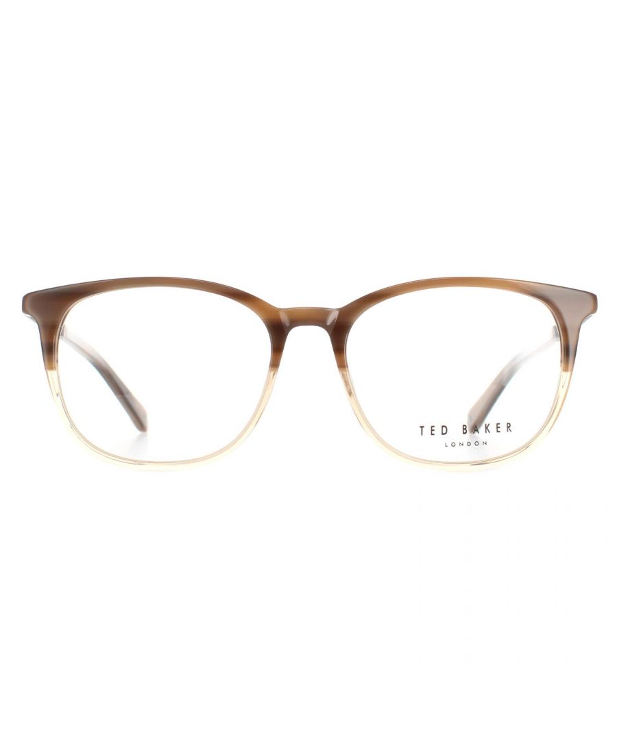 Ted Baker Round Mens Brown Horn TB8219 Archer Glasses Frames - One Size
