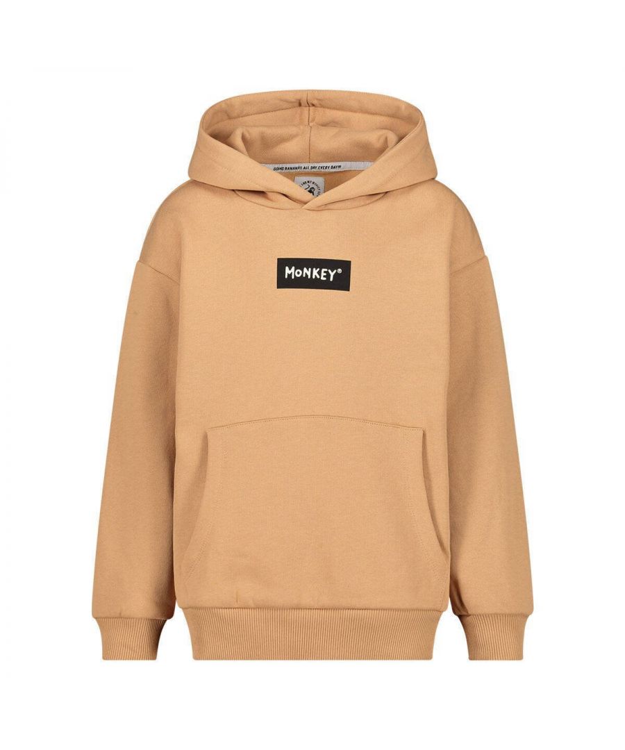 Deze hoodie voor zowel jongens als meisjes van Me & My Monkey is gemaakt van sweat (duurzaam) en heeft een logo-opdruk. Het model heeft een capuchon en lange mouwen.details van deze hoodie:kangoeroezak