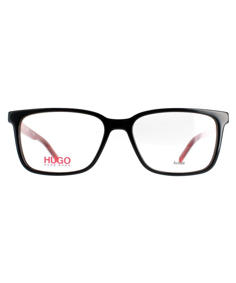 Hugo van Hugo Boss bril Hg1010 oit zwart met rode mannen