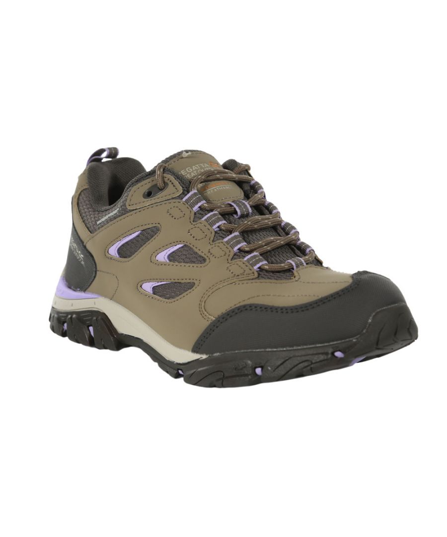 Image for Regatta Womens/Ladies Holcombe IEP Low Hiking Boots (Clay Brown/Pastel Lilac)