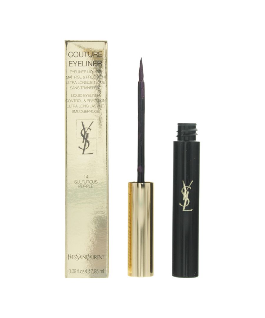 This liquid eyeliner has an extra slim felt tip that allows you to draw the perfect line, every time. Its smudge-proof, long-wear formula glides onto the lid with high colour intensity, leaving a flawless matte finish that is smooth and fast drying.