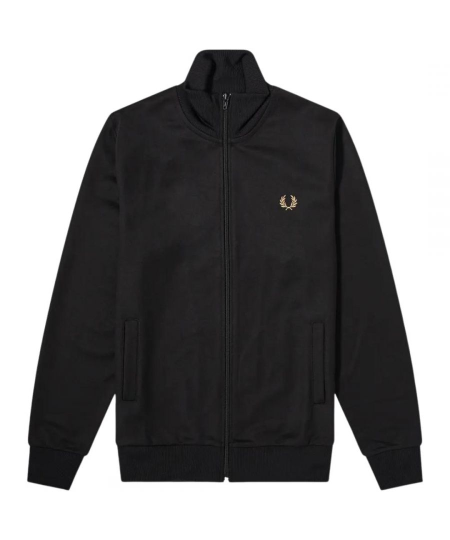 Image for Fred Perry Embroidered Black Track Jacket