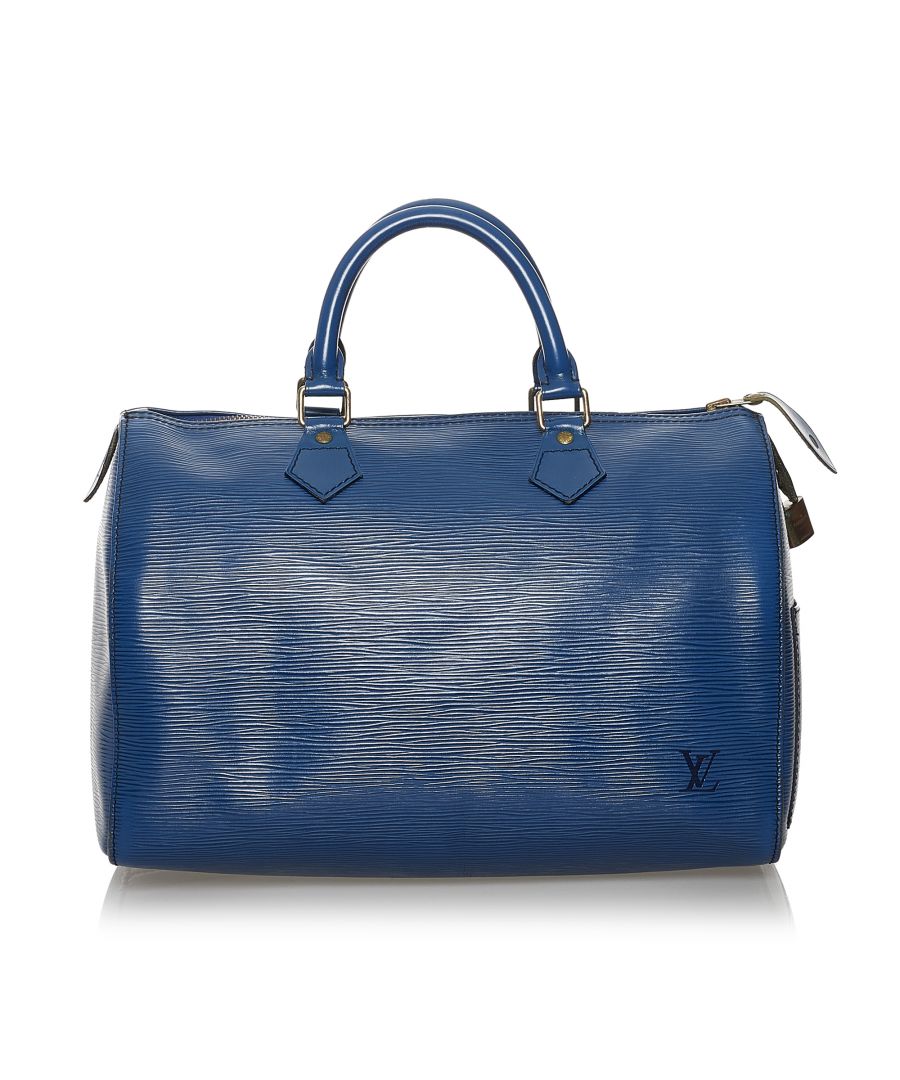 Image for Vintage Louis Vuitton Epi Speedy 30 Blue