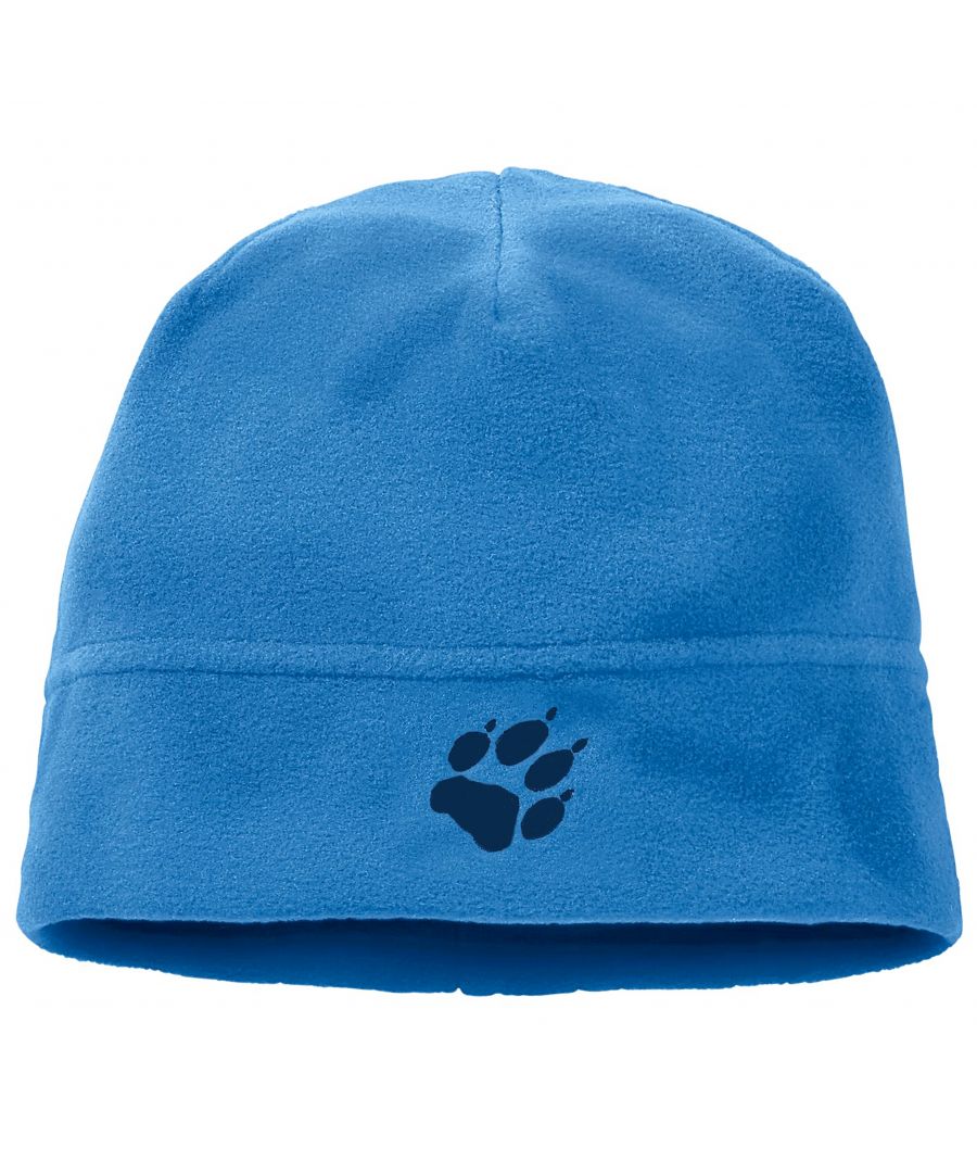 Jack Wolfskin Real Stuff Outdoor Kids Beanie Fleece Winter Hat Blue 1902341 1523