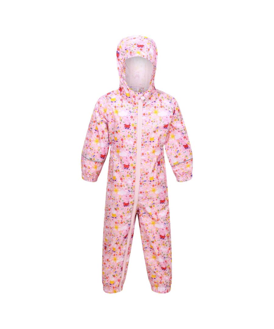 100% Polyester. Fabric: Isolite. Design: Clouds, Floral, Logo, Sun. Lining: Mesh, Taffeta. Cuff: Elasticated. Neckline: Hooded, Zip. Sleeve-Type: Long-Sleeved. Waistline: Part Elasticated. All-Over Print, Elasticated Ankles, Reflective Trim, Taped Seams. Fabric Technology: Breathable, DWR Finish, Lightweight, Waterproof. Hood Features: Grown On Hood, Part Elasticated. Fastening: Full Zip. Length: Ankle. 100% Officially Licensed. 5000g/m²/24hrs.