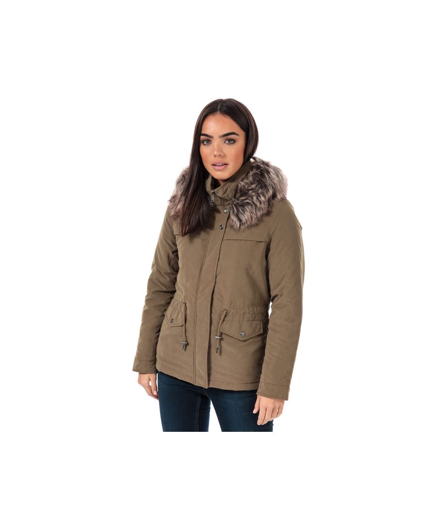 Image for Women's Only Starline Parka Jacket in Khaki