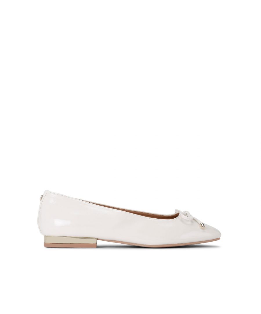 Carvela Womens Melanie Ballerina Ballet Flats - White - Size UK 5