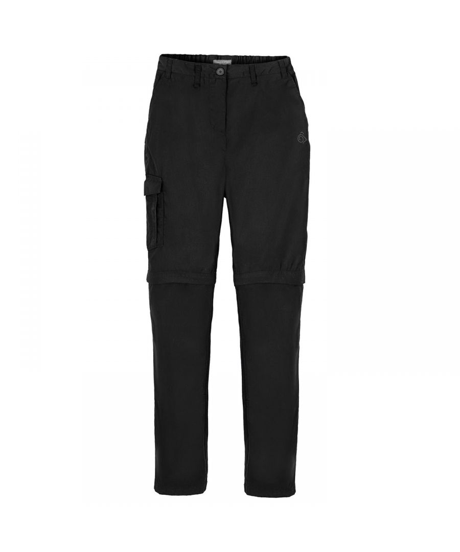 Craghoppers Womens/Ladies Expert Kiwi Convertible Work Trousers (Black) - Size 14 Regular
