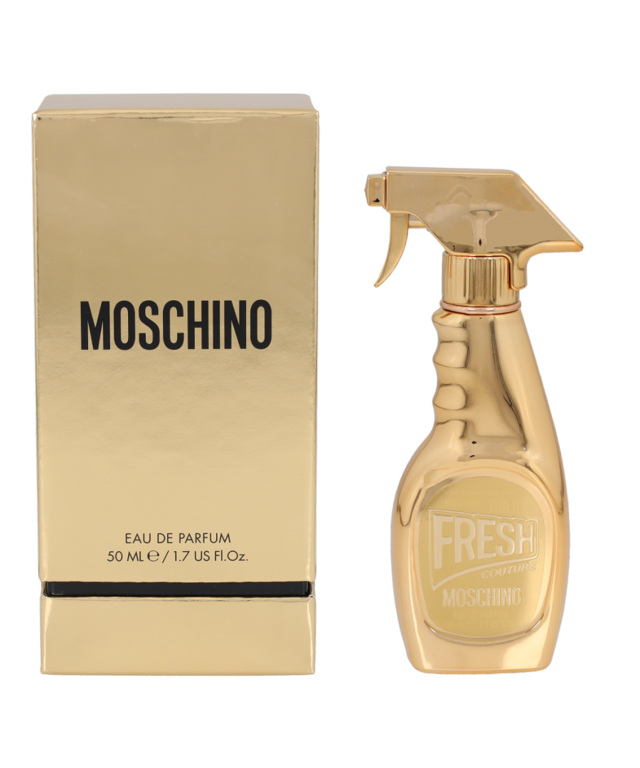 Gold Fresh Couture by Moschino is a floral fruity fragrance for women. Top notes grapefruit mandarin orange pear white peach mango and rhubarb leaf. Middle notes jasmine lilyofthevalley and orchid. Base notes patchouli akigalawood sandalwood vanilla and musk. Gold Fresh Couture was launched in 2017.