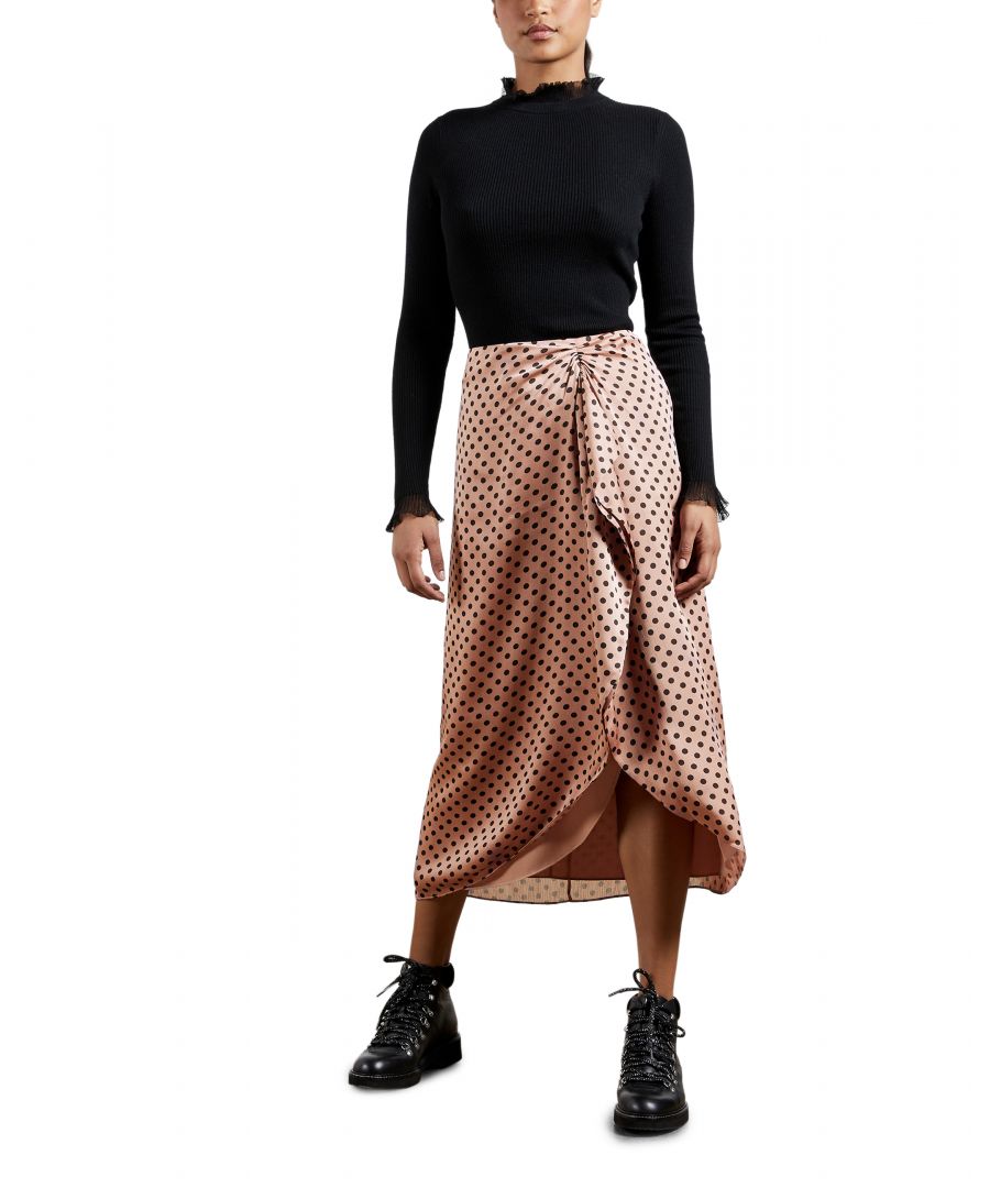Polka Dot Ruffled Skirt