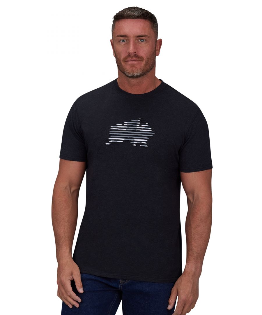 Show off your Raging Bull pride with this stylish tee! With a slash reveal twist to the classic bull graphic across the chest and iconic bull logo found on the right arm, this will be a wardrobe essential to pair with your favourite trousers.