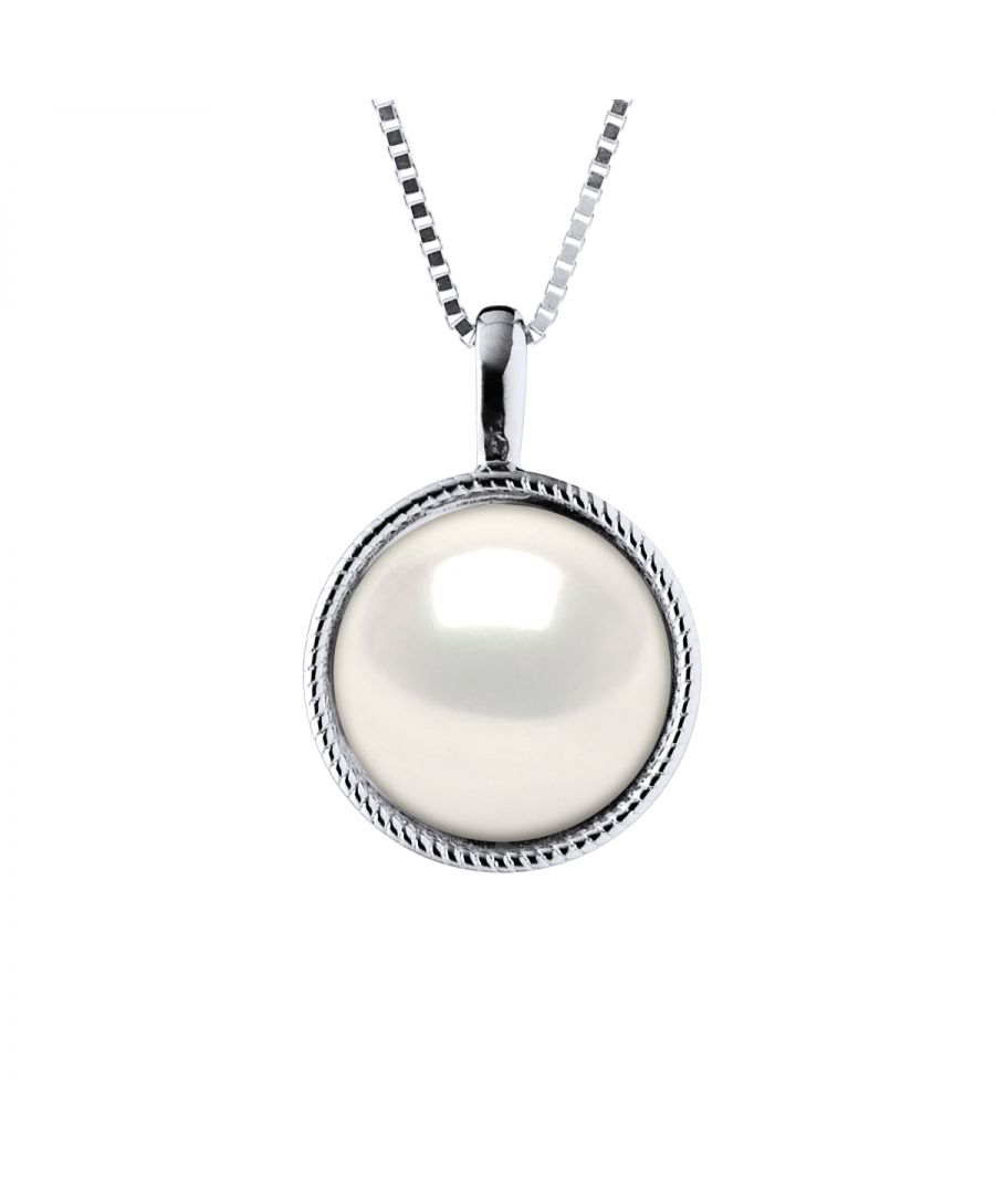 Image for AURA Necklace Freshwater Pearl White 9-10 mm 925