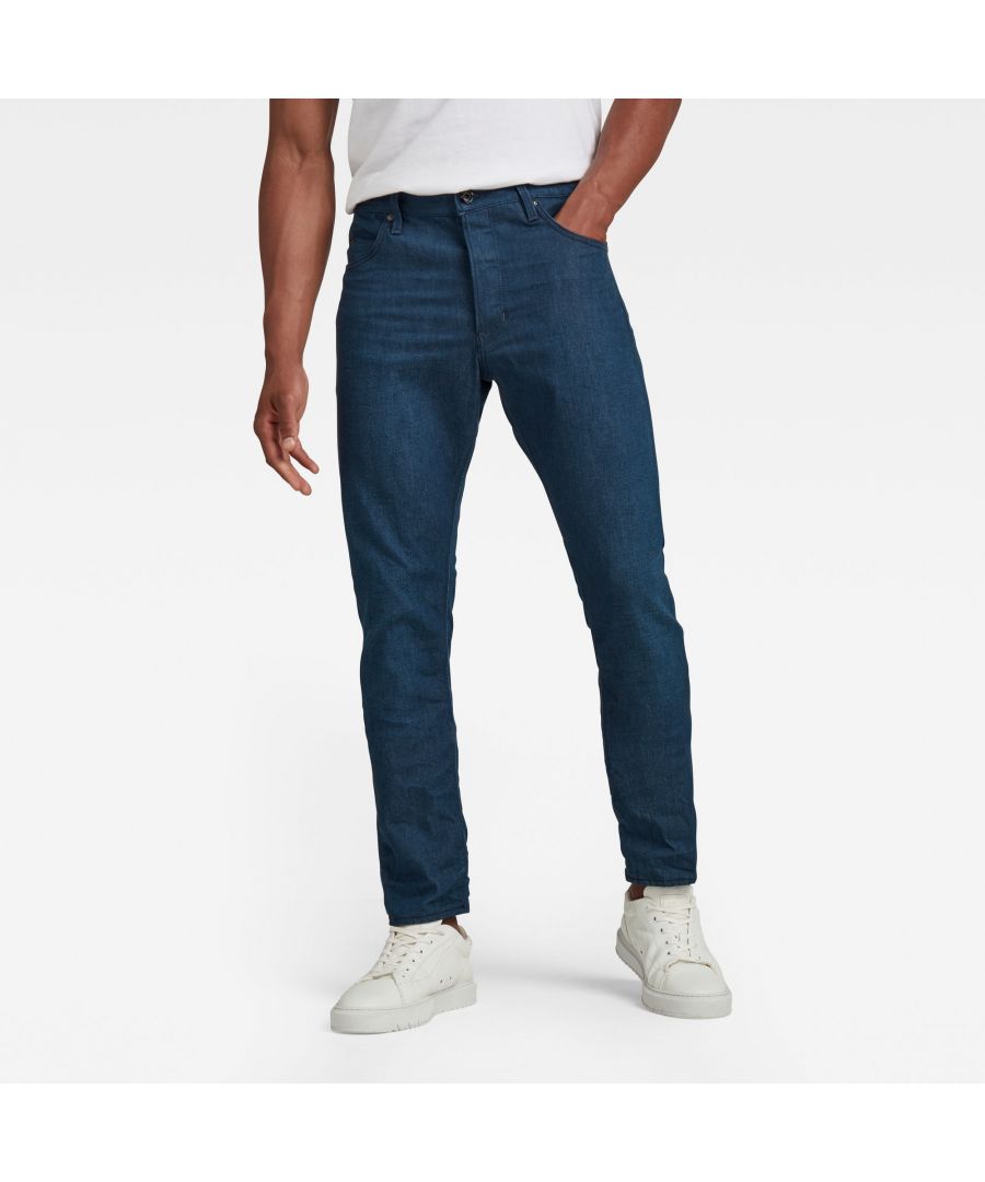 G Star Raw Mens G-Star RAW Triple A Straight Jeans - Navy Cotton - Size 30W/34L