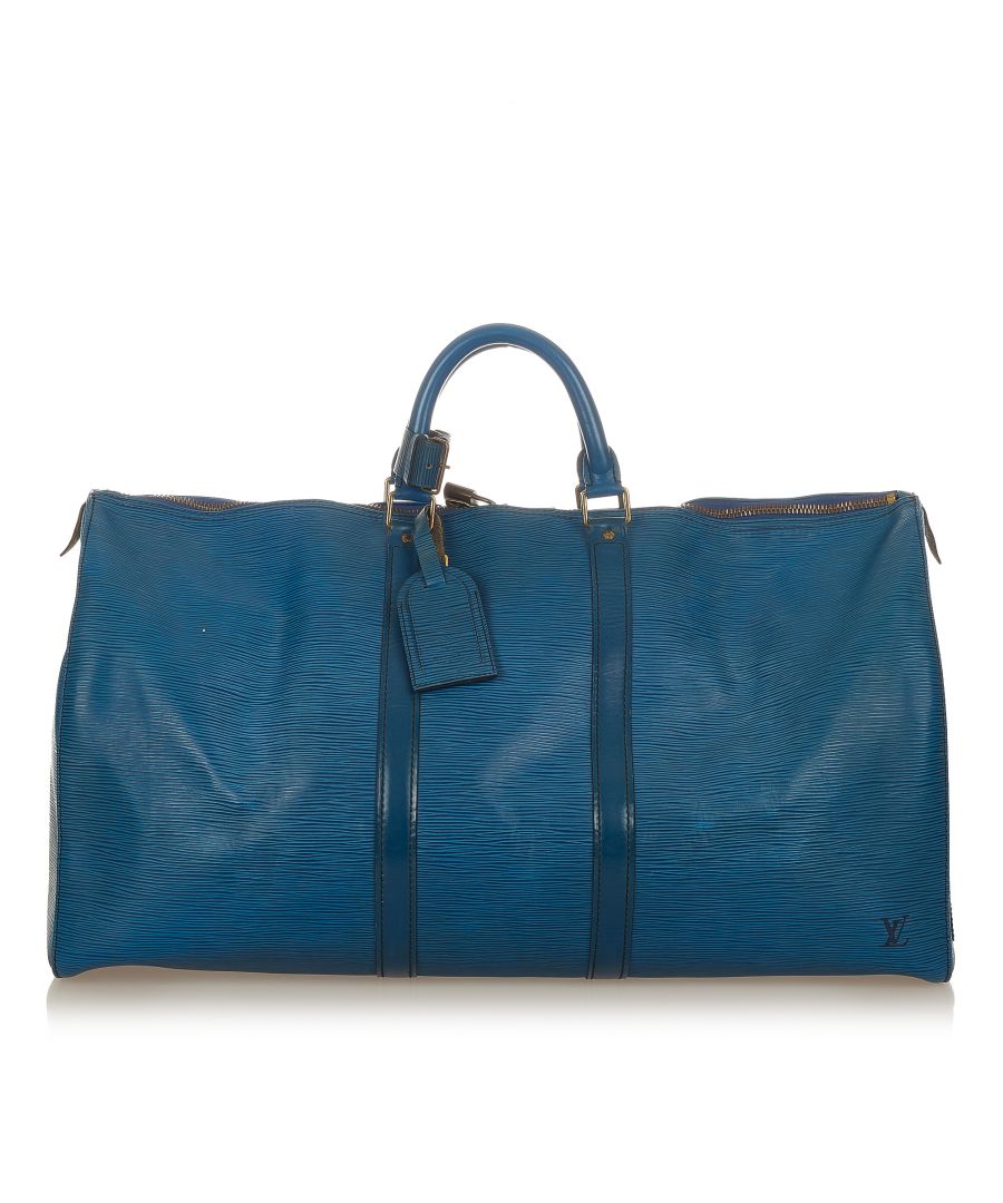 Image for Vintage Louis Vuitton Epi Keepall 55 Blue
