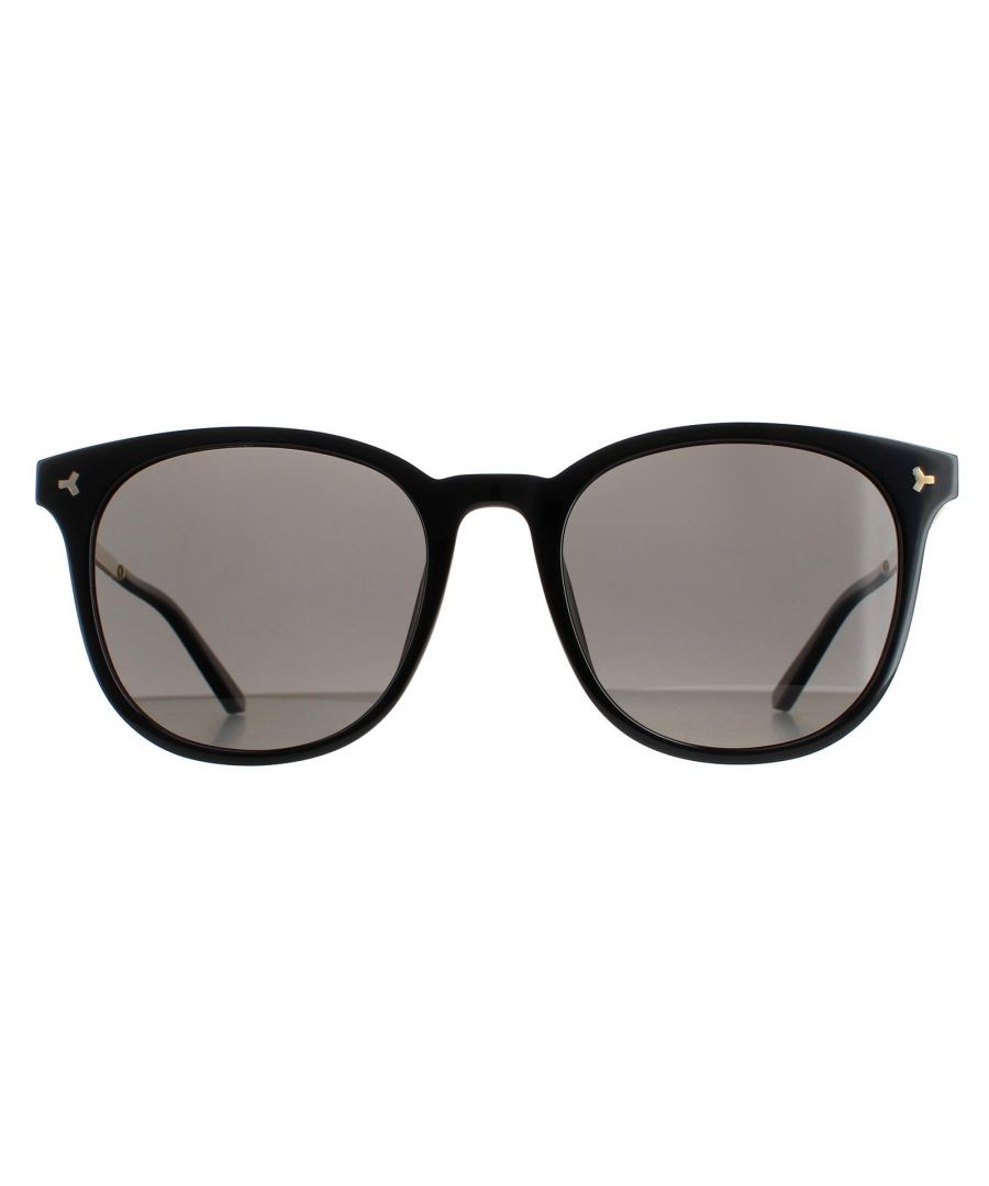 Bally Square Mens Black Brown Polarised  BY0047-K  BY0047-K are a classic square style crafted from lightweight acetate . Rivet front details and the metal core of the temples create a strong durable fit. Bally's logo embellishes the slender temples for brand recognition.