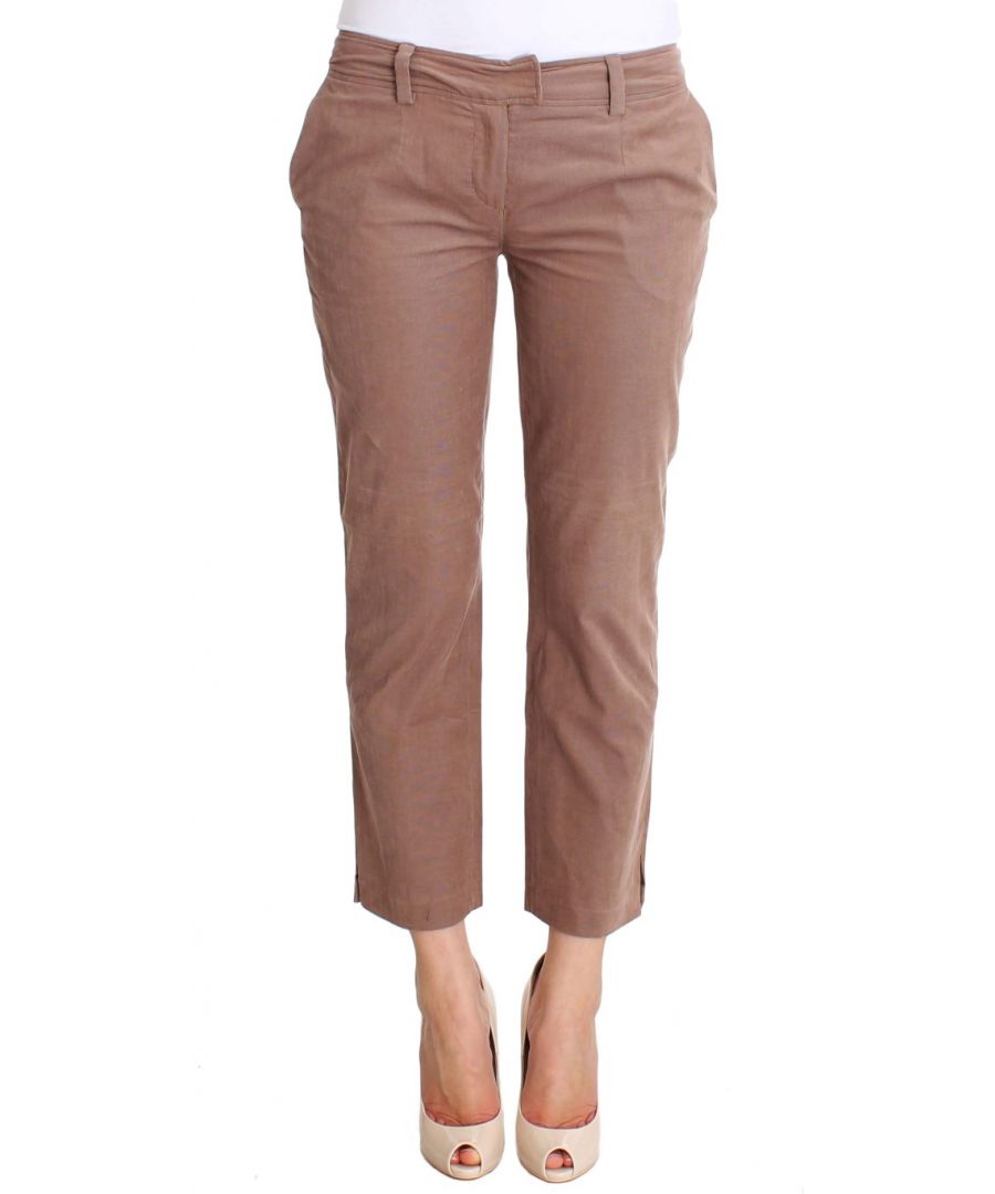 Image for Costume National Brown Cropped Corduroys Pants