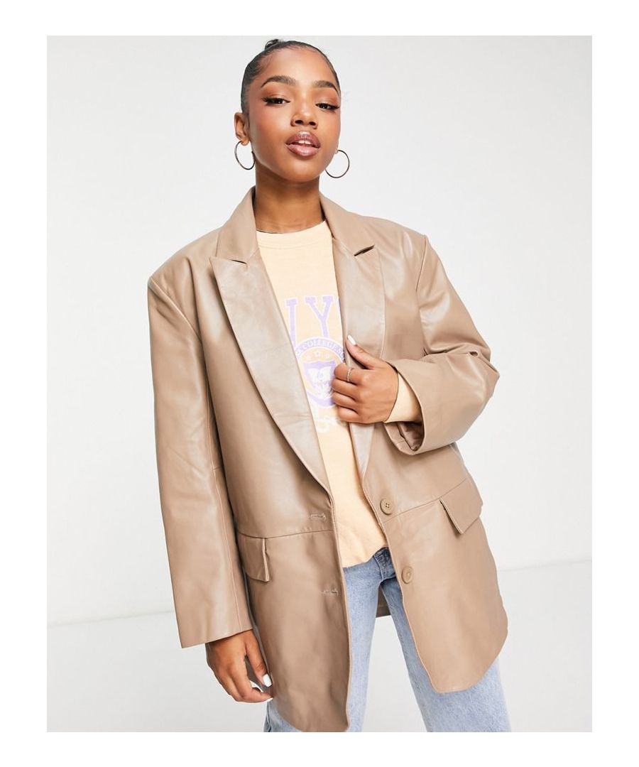 Coats & Jackets by ASOS DESIGN Throw-on appeal Notch lapels Two-button fastening Pocket details Centre vent Relaxed fit  Sold By: Asos