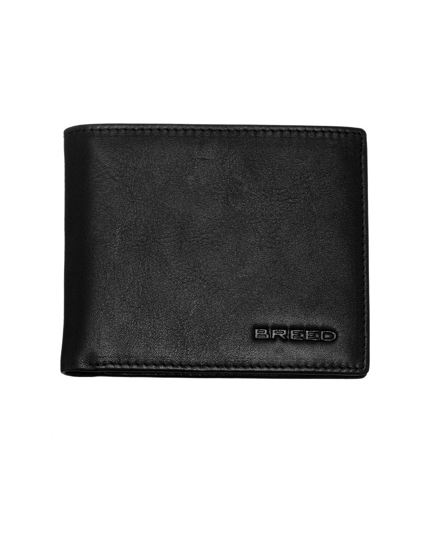 Length: 94mm; Width: 113mm; Height: 17mm; Material: Genuine Leather; Color: Black; Pockets: 2; Card Holders: 4; ID Window: Yes; Bi-Fold: Yes; RFID Blocking: Yes