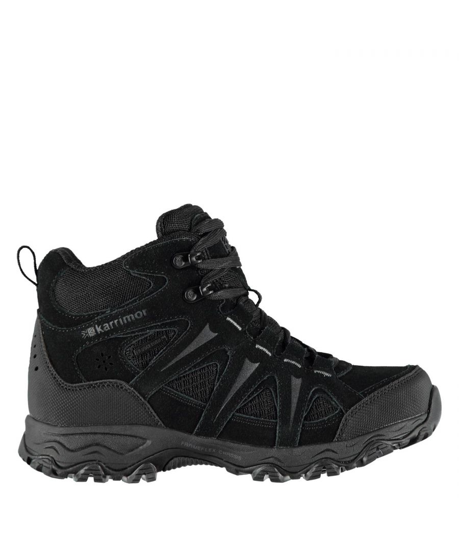 Image for Karrimor Womens Mountain Mid Top Ladies Walking Boots Breathable Waterproof