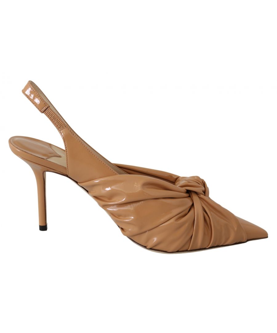 Gorgeous brand new with tags, dustbag and shoe box. 100% Authentic Jimmy Choo Pumps Pointed Toe. \nModel: Caramel ‘Annabell 85 sop’ Leather Pumps. \nColor: Caramel \nMaterial: Soft Patent Leather \nHeel Length: 8.5cm / 3.4inches \nCollection Season: 2021 AW