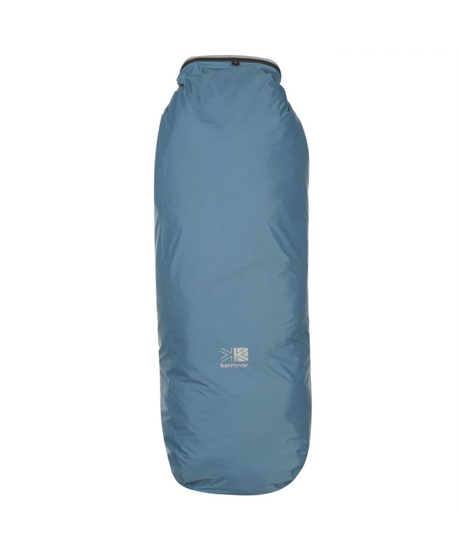 Karrimor Dry Bag - The Karrimor Drybag is an essential accessory for your next adventure, with a waterproof design and a durable nylon taffeta construction. Featuring taped seams and a roll top closure to keep water out and your kit dry and protected. These drybags can also be used to create a fully water proof liner inside any rucksack- just choose the size of dry bag closest to the volume of your rucksack. > Waterproof sack > Roll top with side release buckle > Taped seams > Nylon taffeta construction > 10,000mm hydrostatic head > Reflective print Karrimor logo