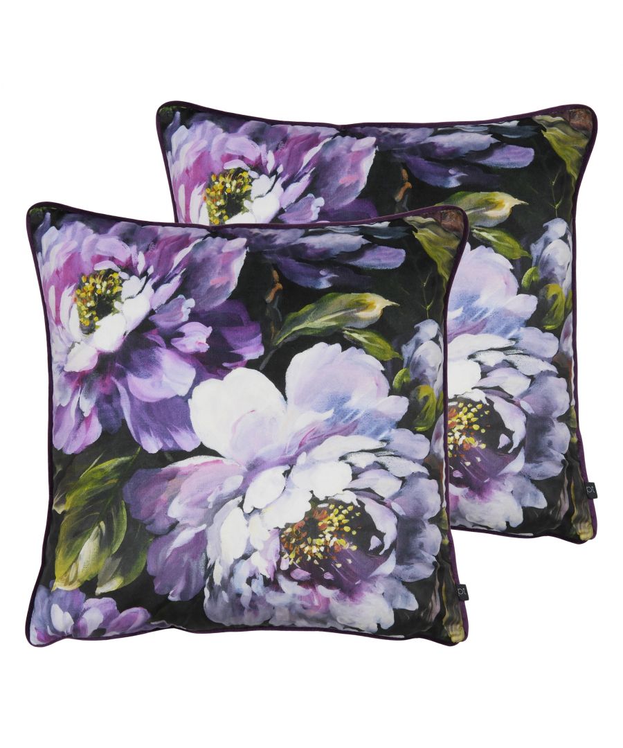 Secret Oasis adventure unfolds through dramatic tropical vistas which make the cushion a talking point, combining bold colours and patterns to a spectacular effect.  With a piped edge, this cushion adds a splash of colour to your room.