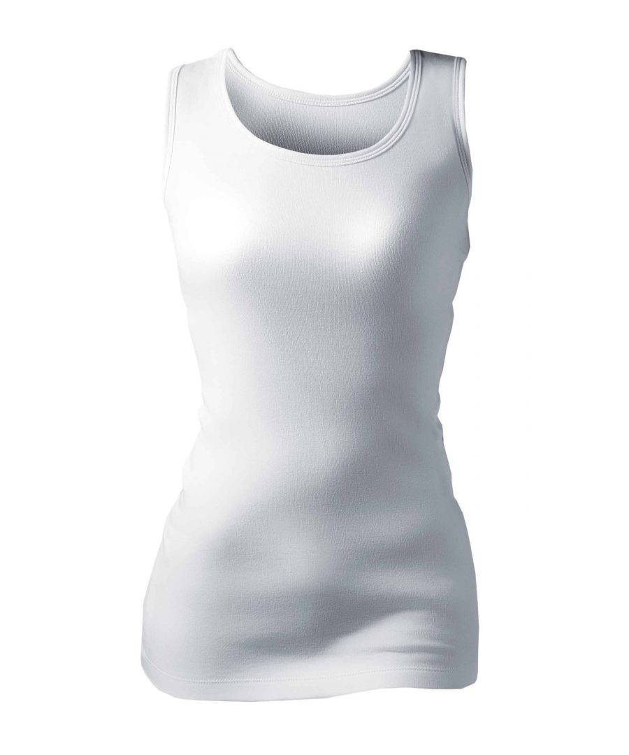 Ladies's Thermal Underwear Top  Heat Holders thermal construction holds more warm air close to the skin, keeping you warmer for longer. Heat Holders thermal underwear is the perfect underwear set for layering, as of its easy fitting design for under your clothes. This helps make a smooth slim-fitting thermal base layer for the colder days; where one layer isn't enough! This thermal underwear set has a TOG rating of 0.45, adding that crucial extra layer of warmth. The higher the TOG, the better the garment will keep you warm.  The ribbed construction of this thermal underwear has been designed so that it effortlessly shapes to the bodies natural contours - helping to provide the best fit possible. This makes it hardly noticeable under your clothing. The base layer is made of a cotton-rich blend, which gives you natural softness, and warmth, for all-day wear. This shirt has a longer length body so that the vest is able to be tucked in to stop cold drafts. It also has a seamless body, which reduces the risk of irritation for all-day comfort.  The thermal underwear set comes in 2 colours (Grey and White), and there are matching long johns also available in separate listings, or a long sleeve version of this shirt. We also offer men's sizes/colours.  Extra Product Details  - Thermal Sleeveless Shirt - 4 Sizes - 2 Colours - 0.45 TOG - Super soft & comfortable - Ribbed construction - Cotton Rich - Seamless body - Longer length body - Long johns also available