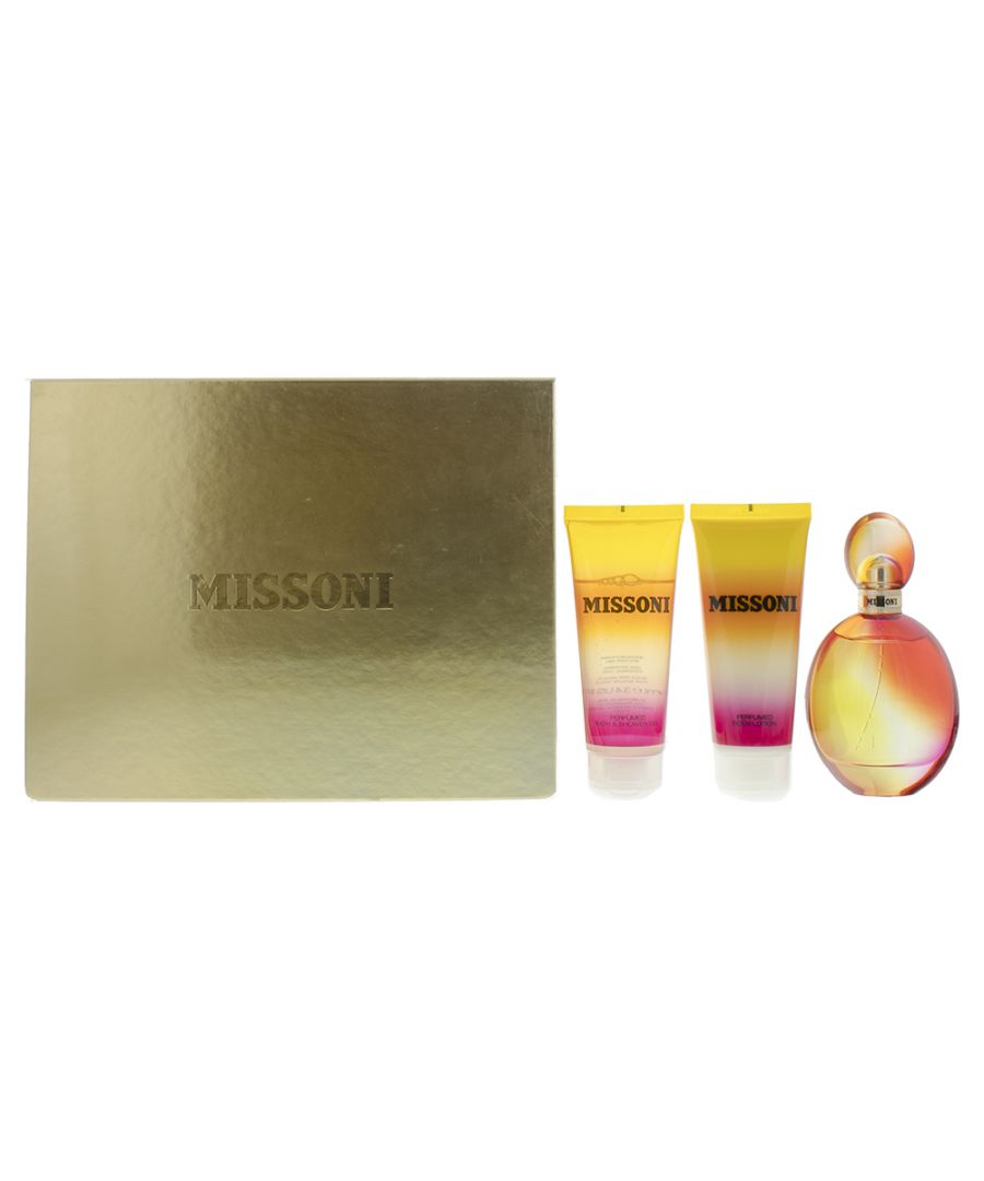 Missoni Eau de Toilette by Missoni is a floral fruity fragrance for women. Top notes: blood orange, pink pepper, pear, water lily. Middle notes: freesia, peony, heliotrope, rose water. Base notes: musk, white cedar extract, woody notes. Missoni Eau de Toilette was launched in 2016.