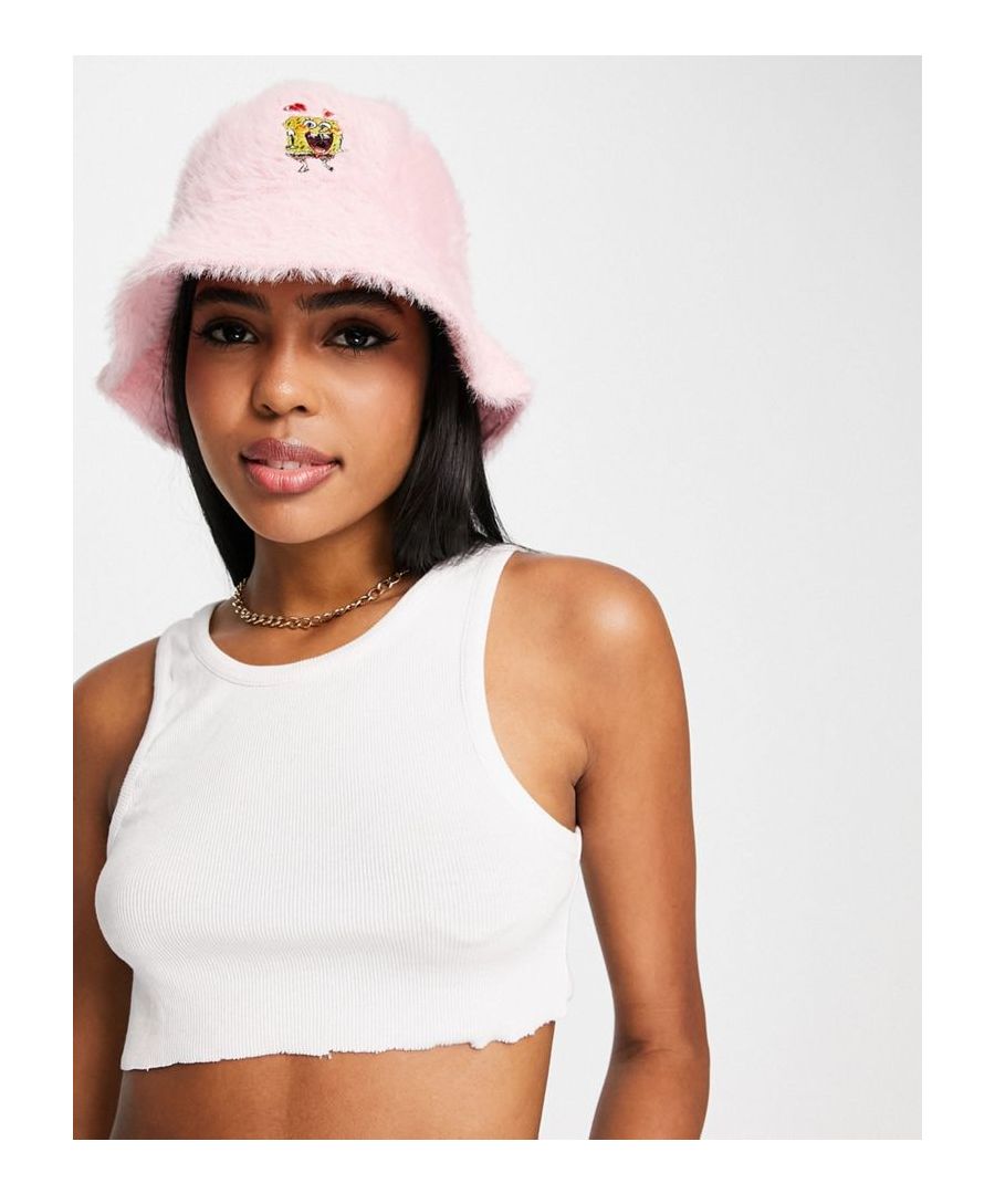 Bucket hat by ASOS DESIGN Next stop: checkout SpongeBob embroidery Bucket style Flat top Narrow brim  Sold By: Asos