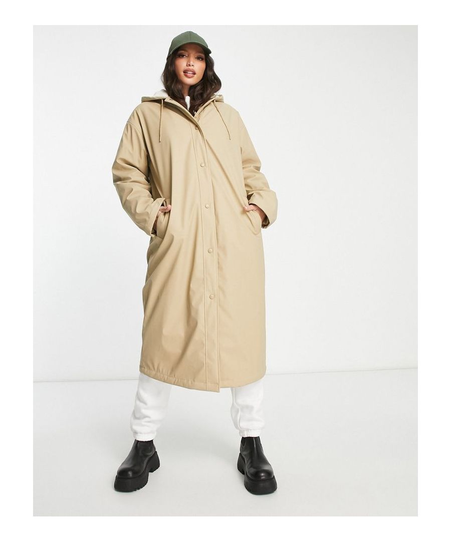 Coats & Jackets by ASOS Tall Throw on, go out Showerproof finish Drawstring hood Zip and press-stud fastening Side pockets Longline cut Regular fit  Sold By: Asos