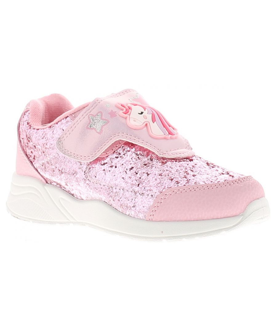 Image for Infants To Junior Unicorn Trainers in Pink