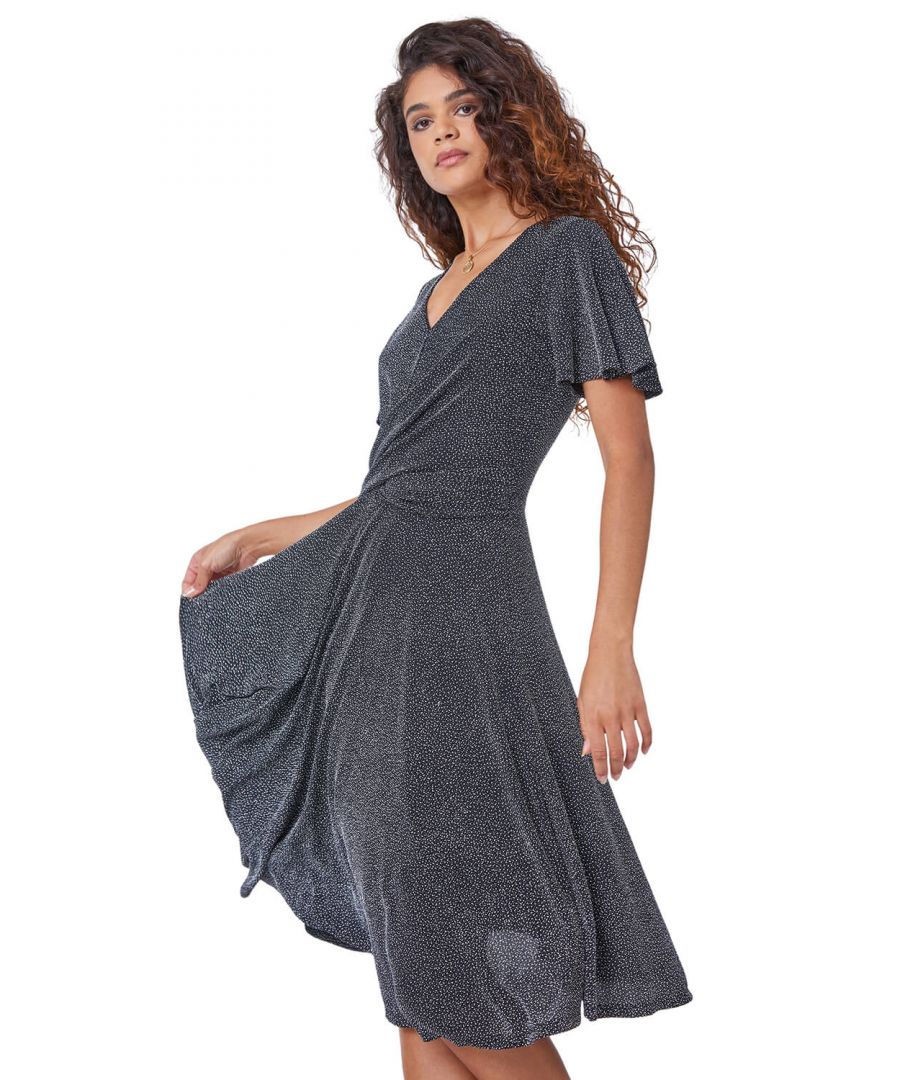 Roman Women's Shimmer Skater Stretch Dress|Size: 10|silver